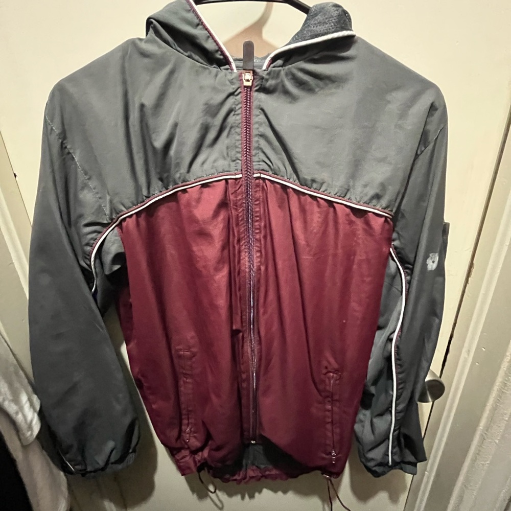 Maroon track suit